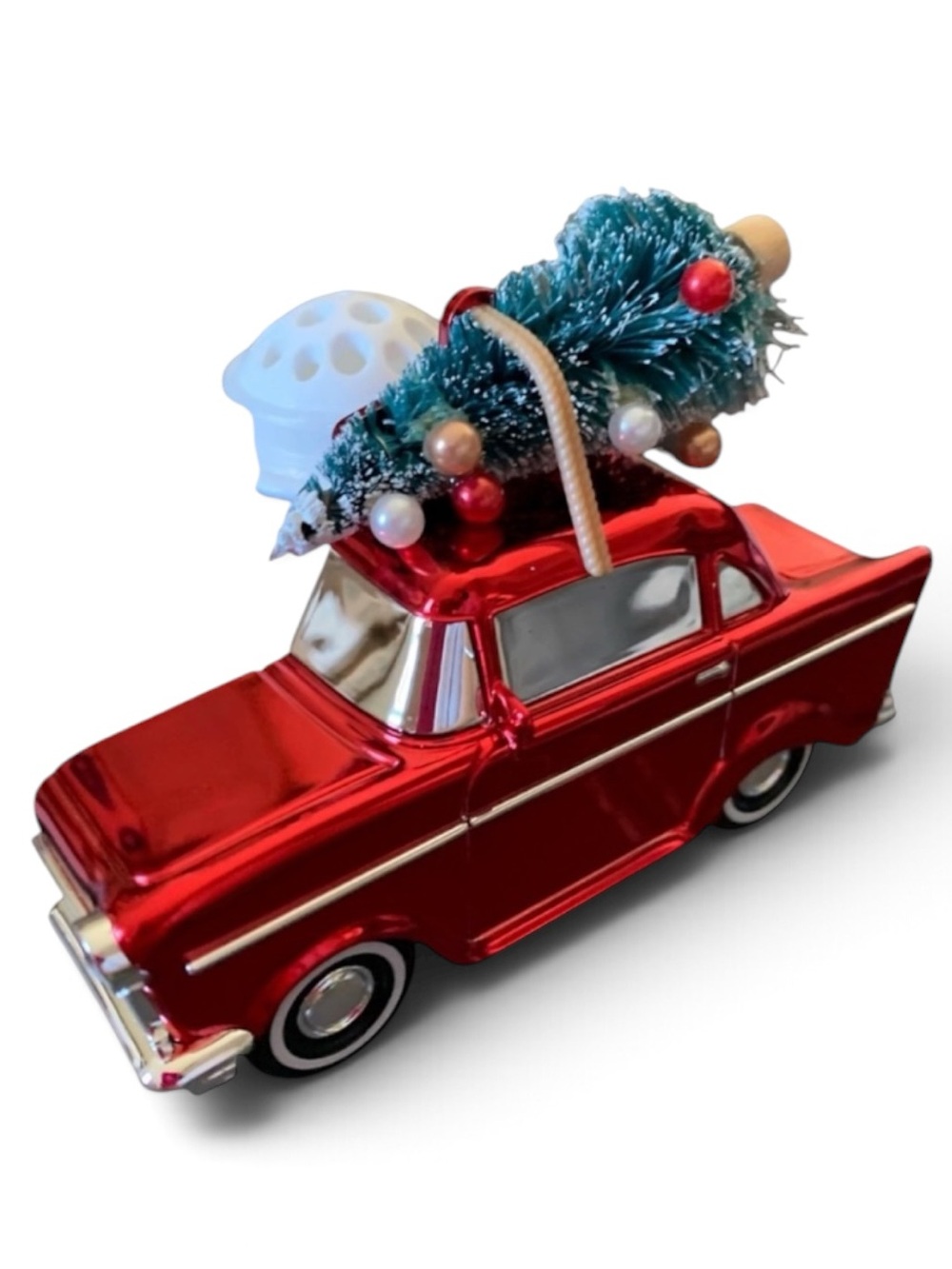 NWT Bath & Body Works Vintage Car with Christmas Tree Wallflower plug